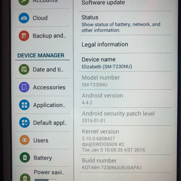 Samsung Tablet - Picture 3 of 8